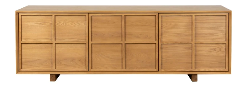 Sideboard Raster Low aus Eschenfurnier, Japandi-Design von Zuiver