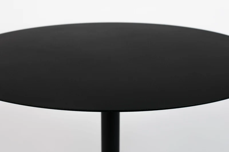 Beistelltisch Snow von Zuiver, rund aus Stahl in Schwarz, Ø60 cm