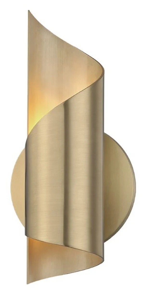 Casa Padrino Luxus LED Wandleuchte Antik Messing H. 24,77 cm