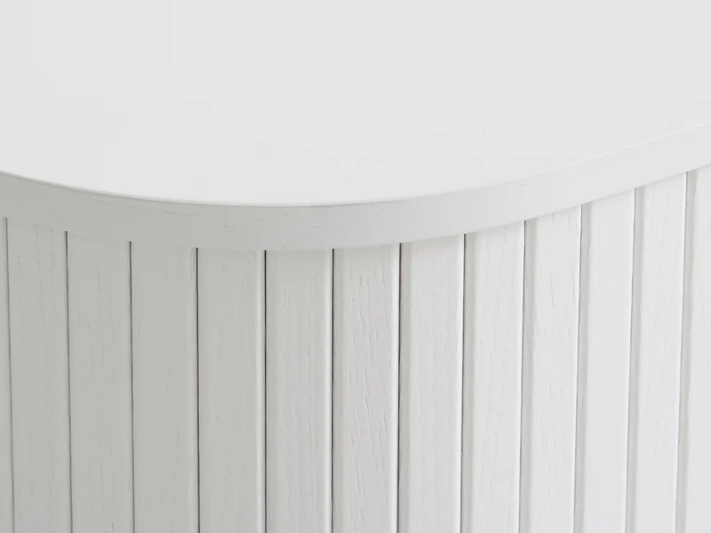 Kommode Gativel 120 cm weiße Lamellen