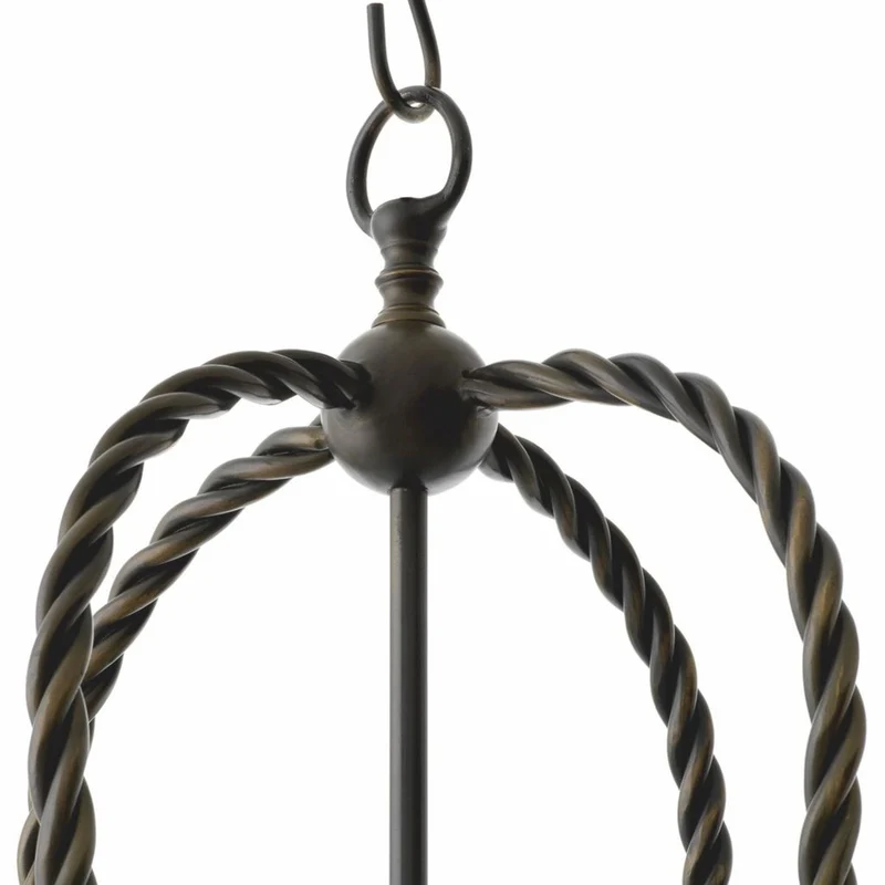 Casa Padrino Luxus Hängeleuchte Bronze / Schwarz H. 72,5 cm - Luxus Qualität