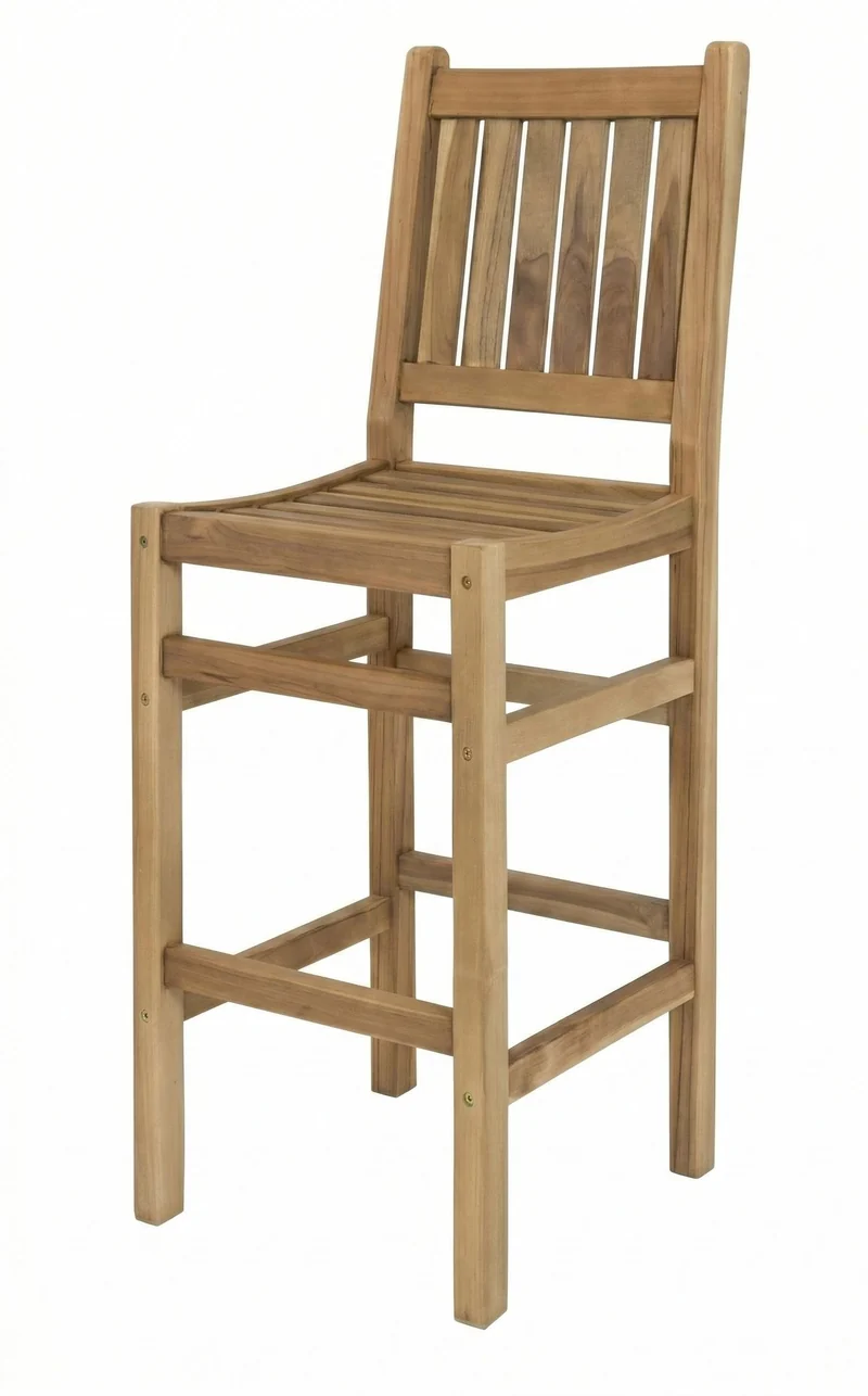 Barhocker in Teak für den Garten oder Terasse