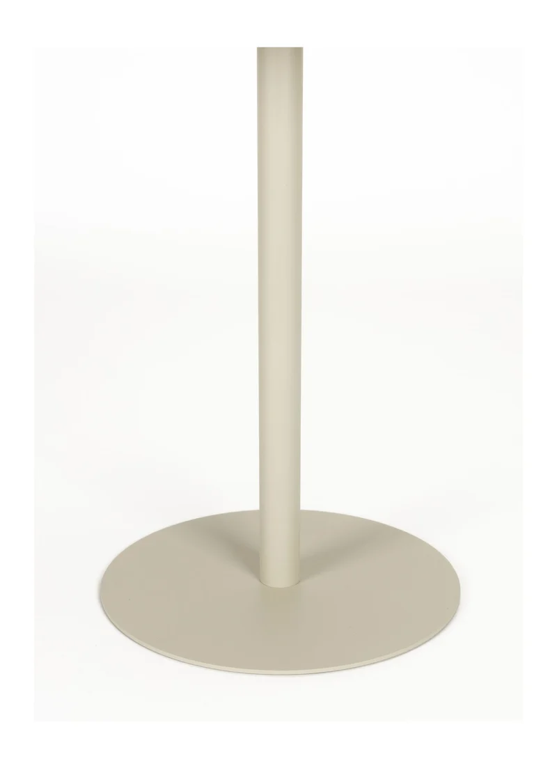 Beistelltisch Snow von Zuiver, rund aus Edelstahl in Beige