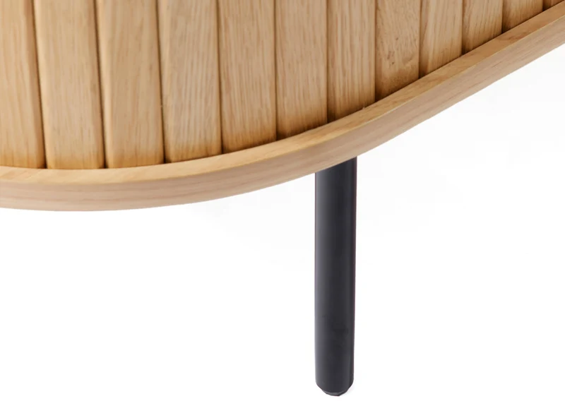 Kommode Gativel 120 cm mit Lamellen in natürlicher Eiche