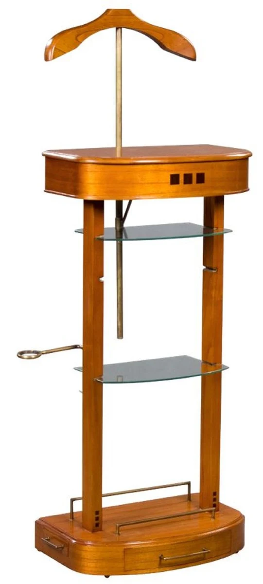 Casa Padrino Luxus Dressboy Hellbraun 52 x 34 x H. 100 cm - Kleiderständer - Garderobenständer - Stummer Diener - Schlafzimmer Accessoires - Hotel Accessoires
