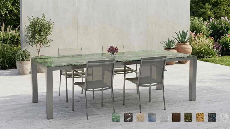 Gartentisch CAICOS mit Granit Verde Dorato online konfigurieren