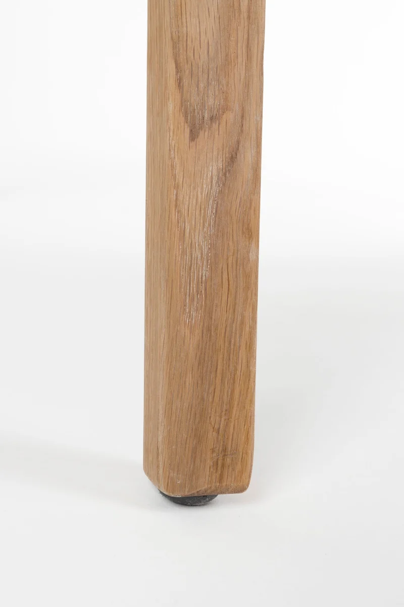 Esszimmerstuhl Bright 2er-Set, Beige mit Eichenholz-Gestell von Zuiver