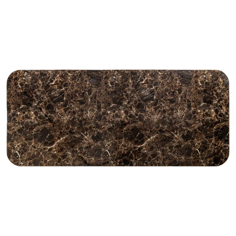 Esstisch Almundi 230 cm in Chocolat Brown mit Marmor-Optik