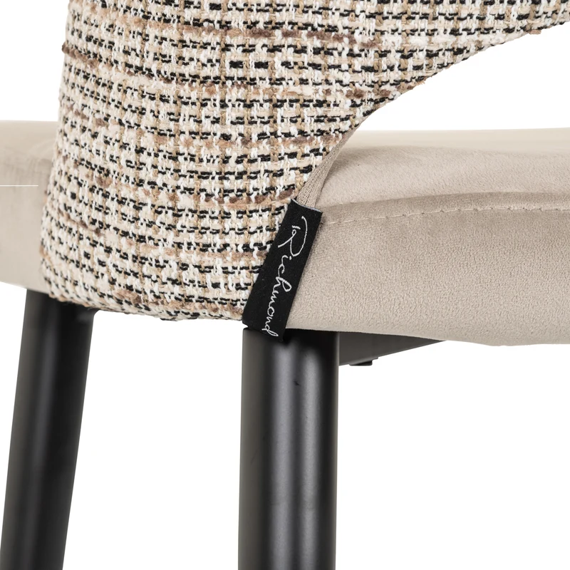 Barhocker Tabitha Richmond – Samtbezug trendy nature, Metallgestell