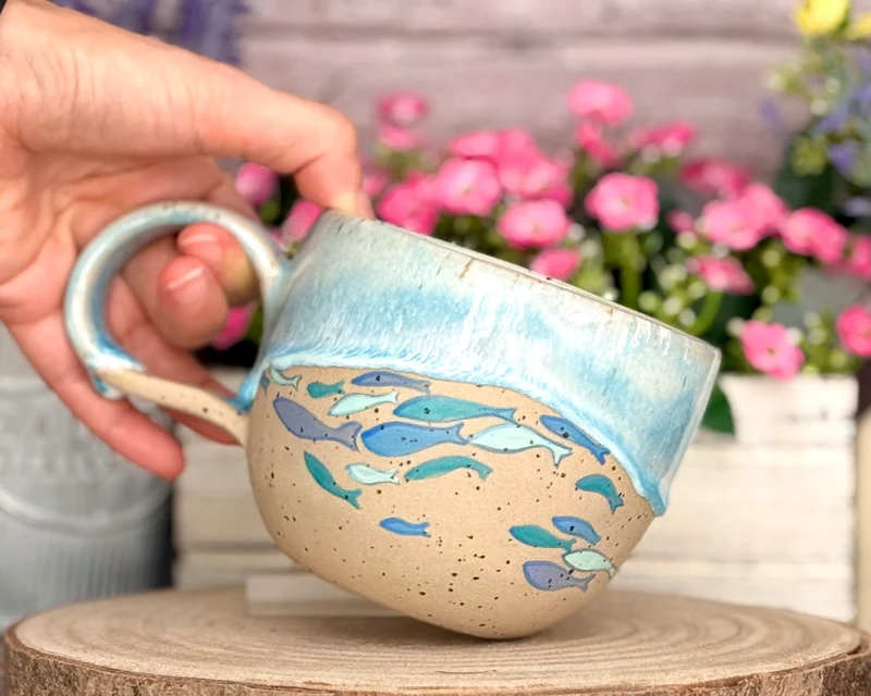 Produktionszeit bis zu 8 Wochen | Meerestasse | 450ml