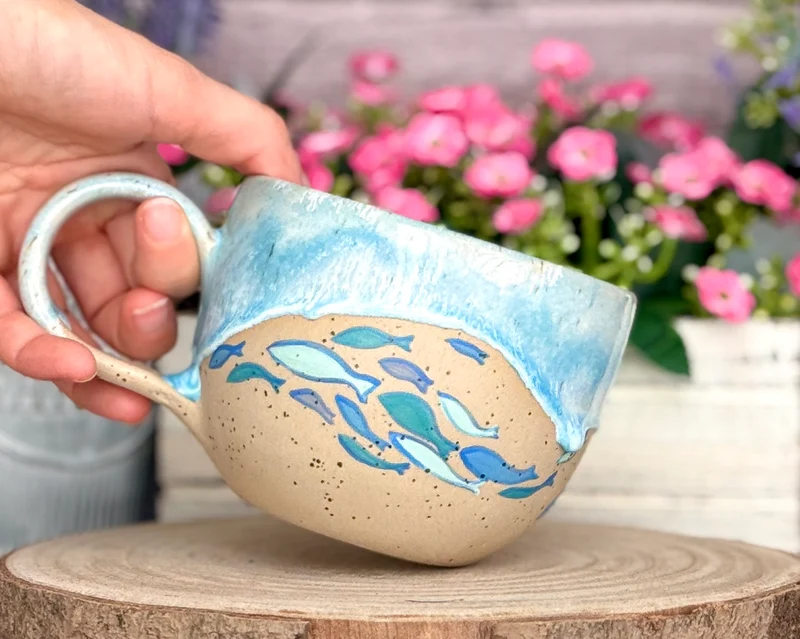 Produktionszeit bis zu 8 Wochen | Meerestasse | 450ml