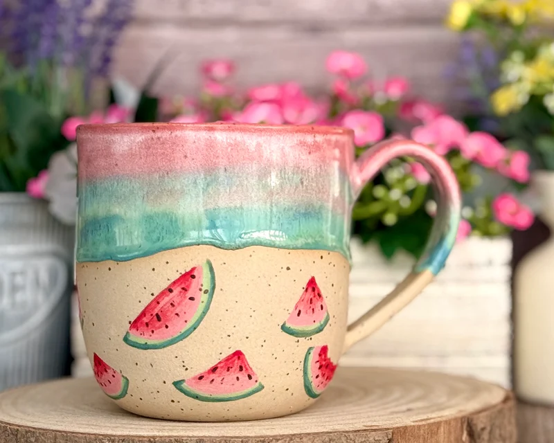 Produktionszeit bis zu 8 Wochen | Tasse/Becher mit Wassermelonen