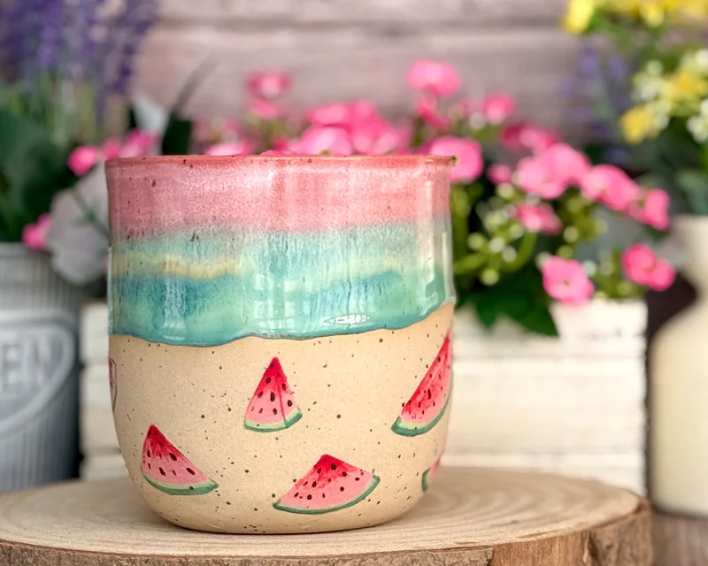 Produktionszeit bis zu 8 Wochen | Tasse/Becher mit Wassermelonen