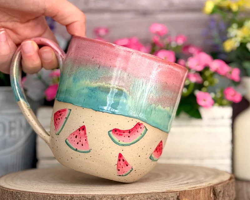 Produktionszeit bis zu 8 Wochen | Tasse/Becher mit Wassermelonen