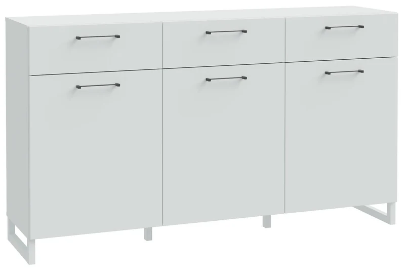 Sideboard SILBA mit 3 Türen 3 Schubladen Secret Grey oder Salbei