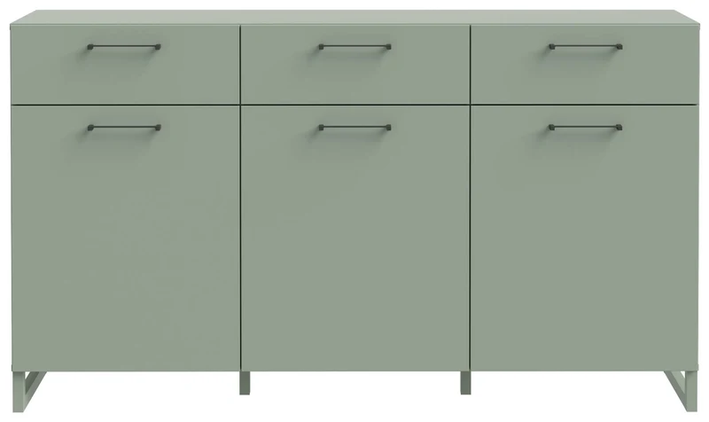 Sideboard SILBA mit 3 Türen 3 Schubladen Secret Grey oder Salbei