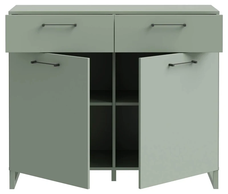 Sideboard Komode SILBA mit 2 Türen Secret Grey oder Salbei