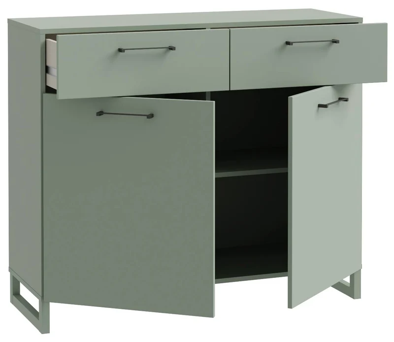 Sideboard Komode SILBA mit 2 Türen Secret Grey oder Salbei