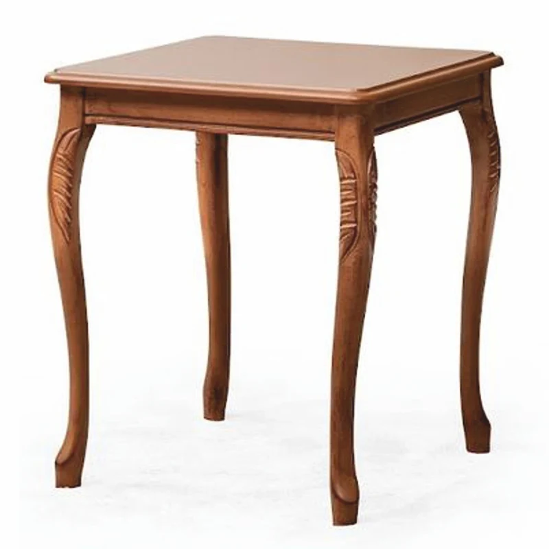 Casa Padrino Luxus Barock Massivholz Beistelltisch Braun H. 57 cm - Barock Möbel