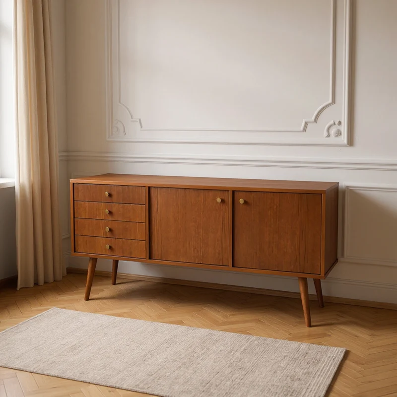 Sideboard CLASSY BROWN mit Griffen