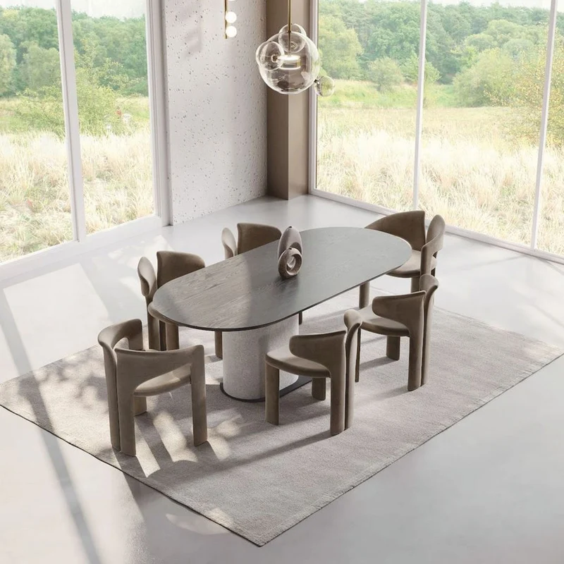 Casa Padrino Luxus Esszimmer Stuhl Braun H. 76 cm - Luxus Esszimmer Möbel