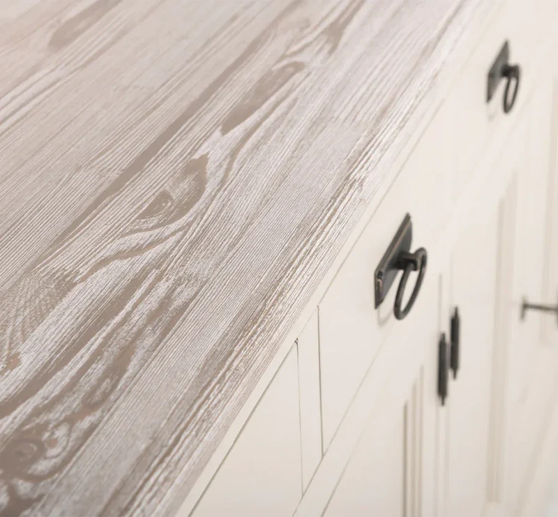 Landhaus Sideboard aus Massivholz | Kommode mit 4 Schubladen und 4 Türen