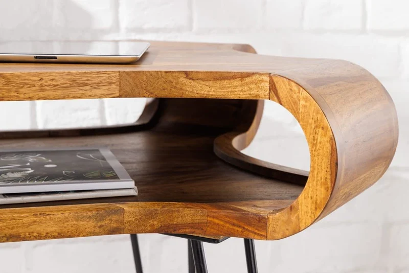 Extravaganter Schreibtisch LIVE-RANIC ca.120cm Palisander-Holz