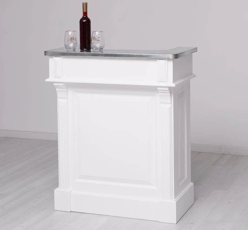 Kleine Landhausbar aus Massivholz - Empfangstheke