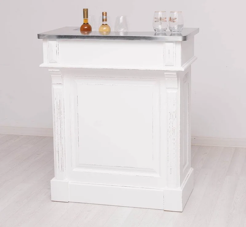 Kleine Landhausbar aus Massivholz - Empfangstheke