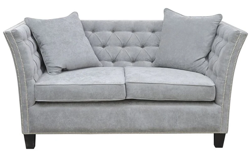 Casa Padrino Luxus Chesterfield Samt Sofa mit Kissen 174,5 x 91 x H. 86 cm - Verschiedene Farben - Wohnzimmer Möbel - Chesterfield Möbel