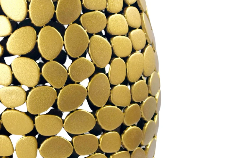 Beistelltisch rund 40 cm aus Aluminium in Gold, Handmade Design