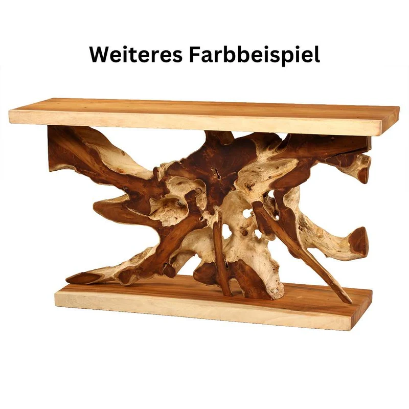 Individuelle Teak Konsole RADICA Natural ca. L150cm Suar