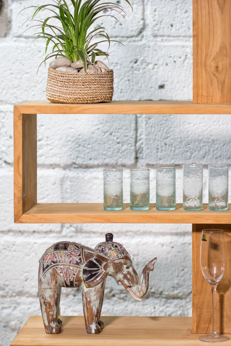 Impolsantes Design-Regal ESTANTE ca.H200cm Teakholz Raumteiler
