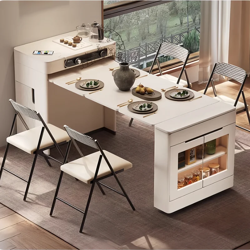 Kücheninselschrank mit ausziehbarem Tisch