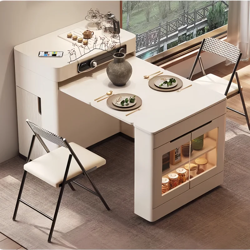 Kücheninselschrank mit ausziehbarem Tisch