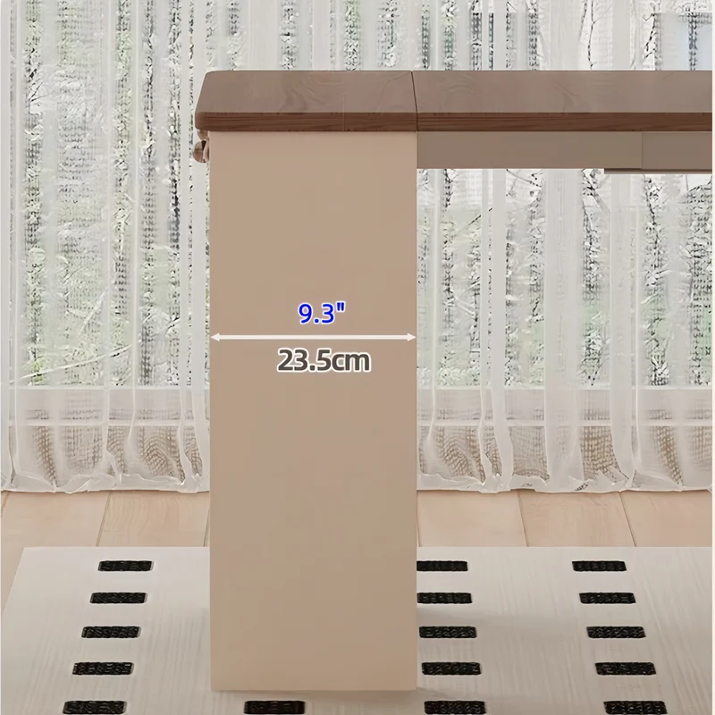 Ausziehbarer Esstisch mit rollbarem Sideboard und Stühlen (Set)