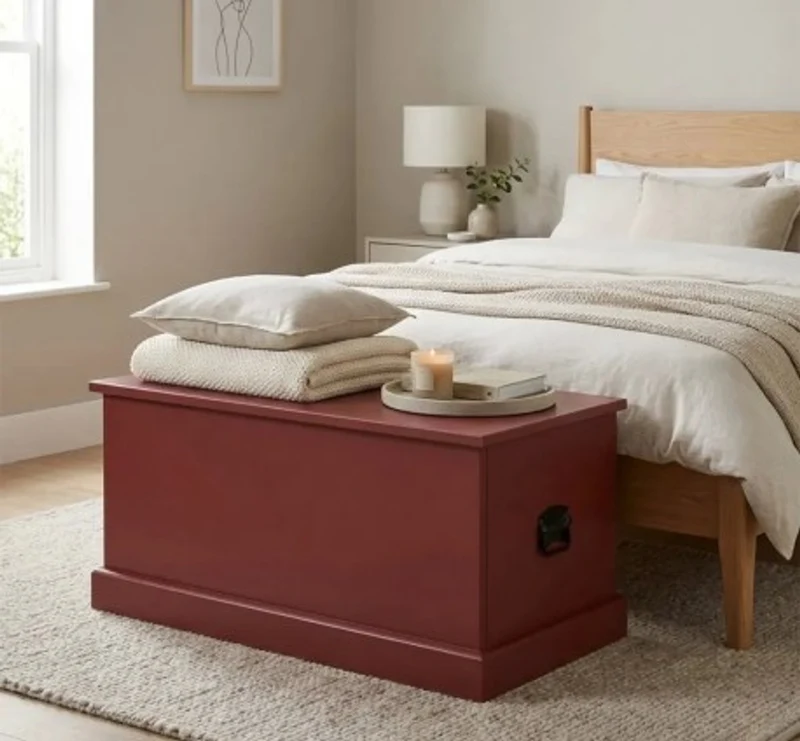 Casa Padrino Truhe im Landhausstil, 90 x 45 x 45 cm