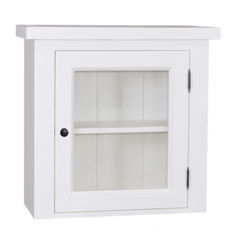 Casa Padrino Küchenschrank im Landhausstil mit 1 Glastür, 67 x 31 x 65 cm