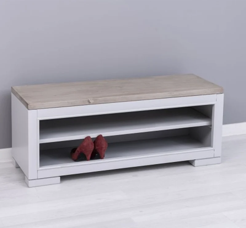 Casa Padrino Schuhschrank im Landhausstil, 100 x 35 x 40 cm