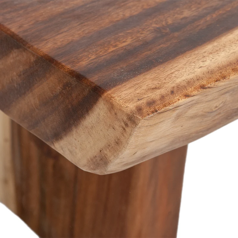 Massiver Unikat Couchtisch SUAR 120cm Natural Baumkante