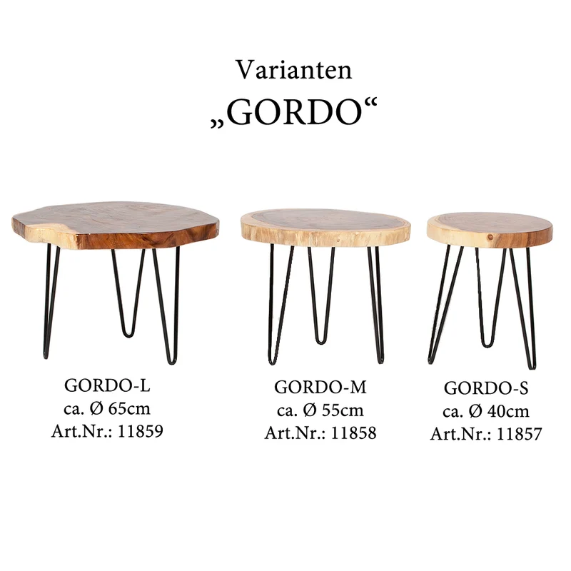 Beistelltisch GORDO-S Natural Suar