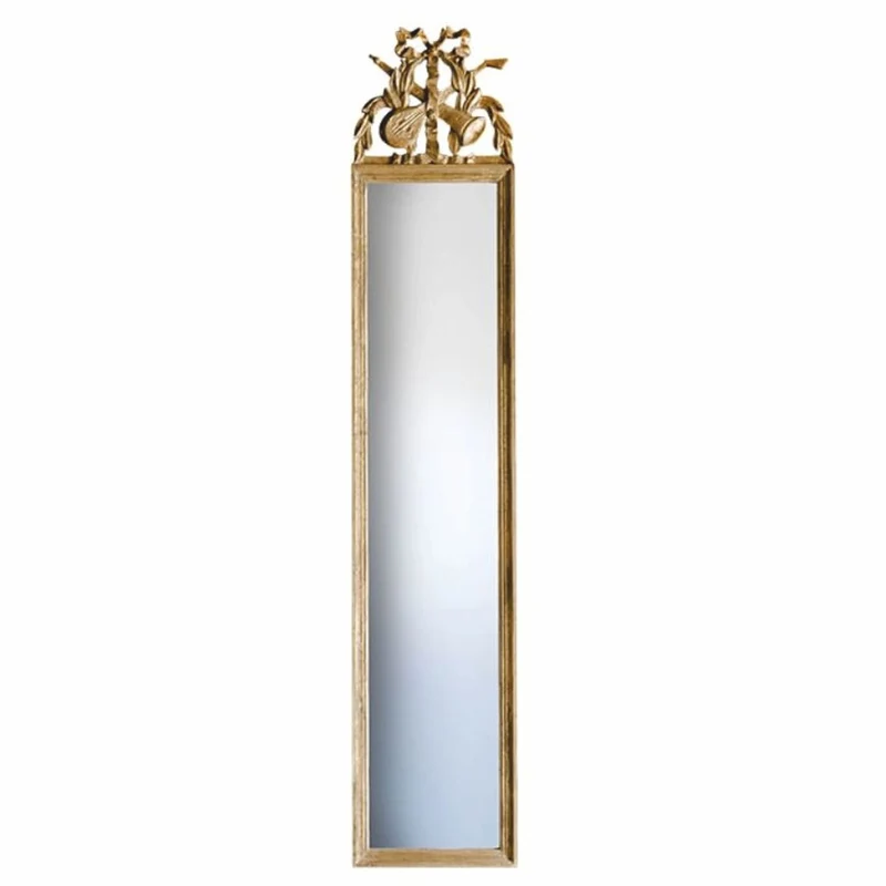 Casa Padrino Luxus Barock Spiegel Gold H. 135,5 cm - Barock Möbel - Made in Italy