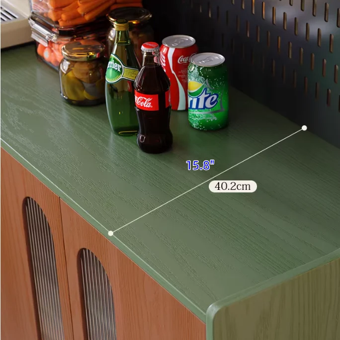 Nordisches Retro-Sideboard aus Massivholz mit selbstgestaltbarer Lochwand