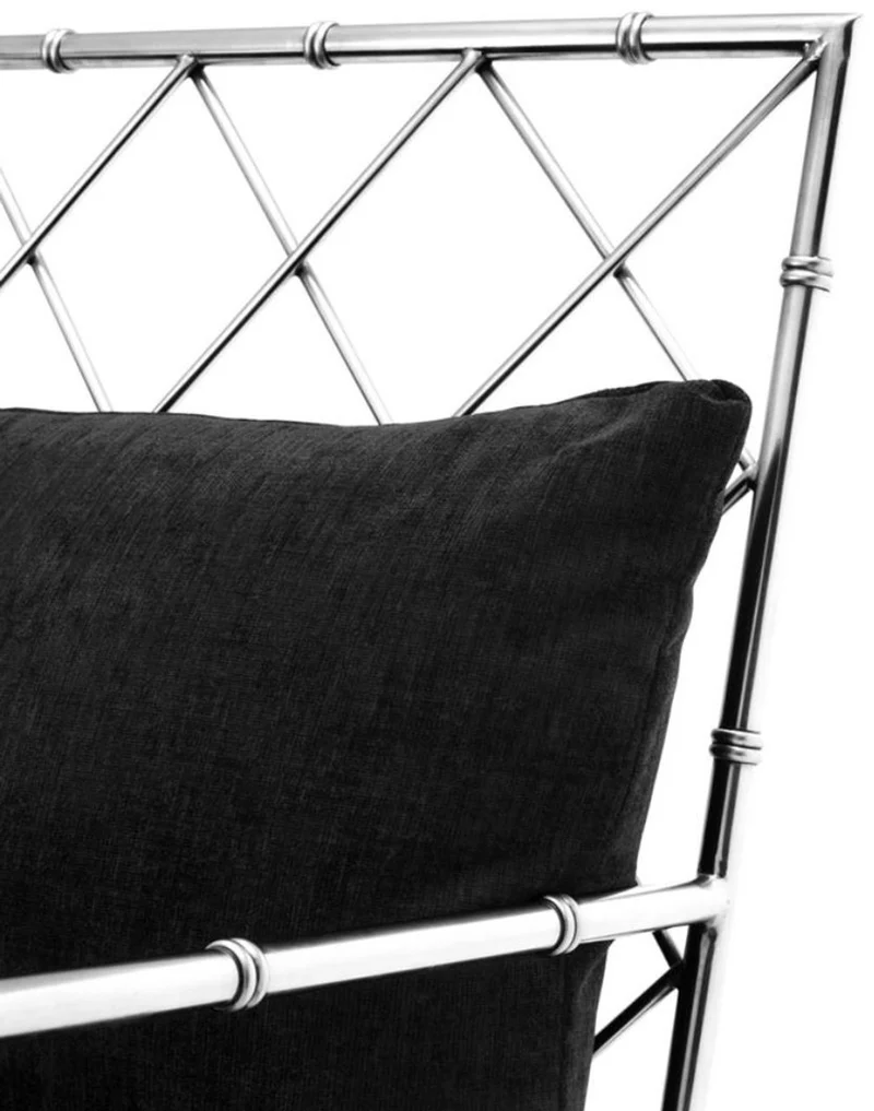 Casa Padrino Luxus Sessel Silber 64,5 x 71,5 x H. 83 cm - Limited Edition
