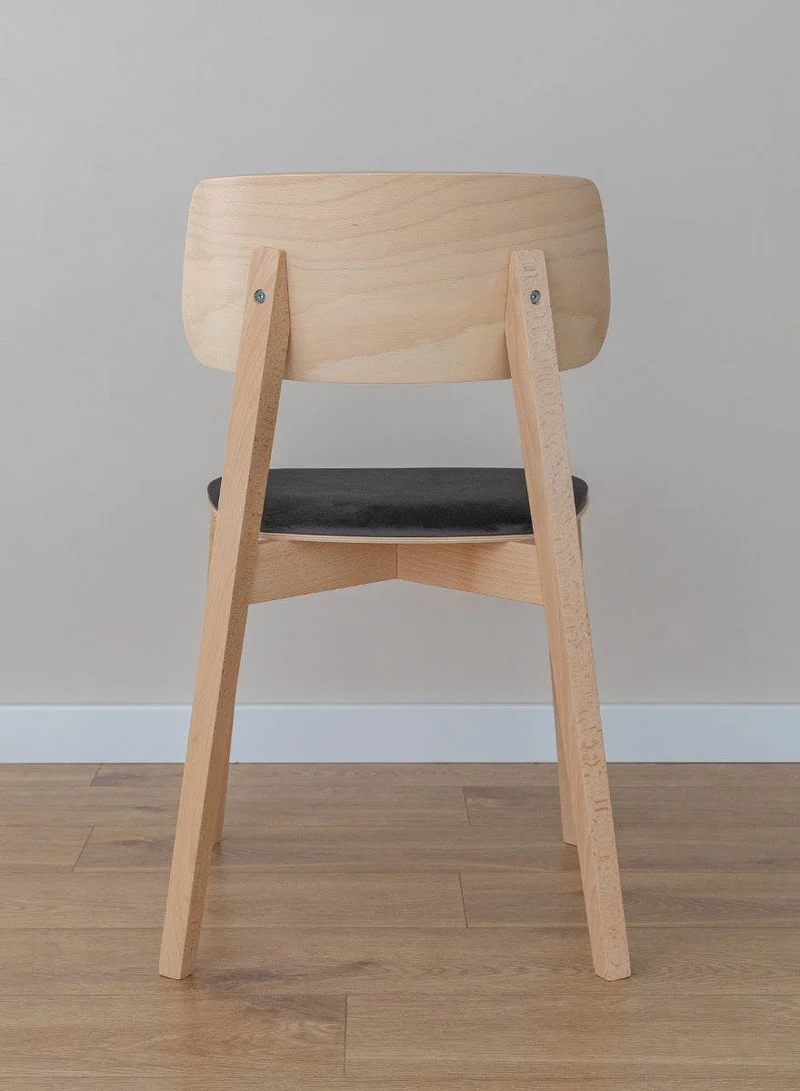 Esszimmerstuhl aus Massivholz | Minimalistischer Polsterstuhl Como