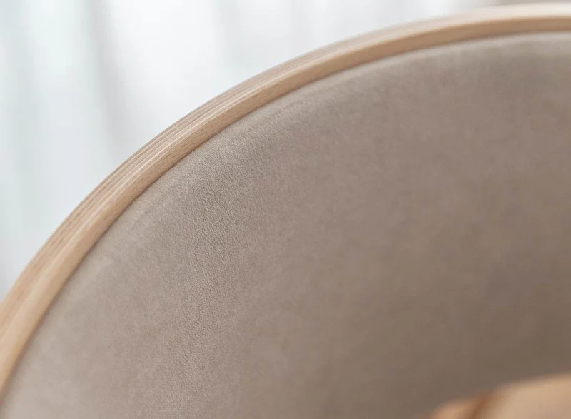 Esszimmerstuhl aus Massivholz | Minimalistischer Polsterstuhl Como