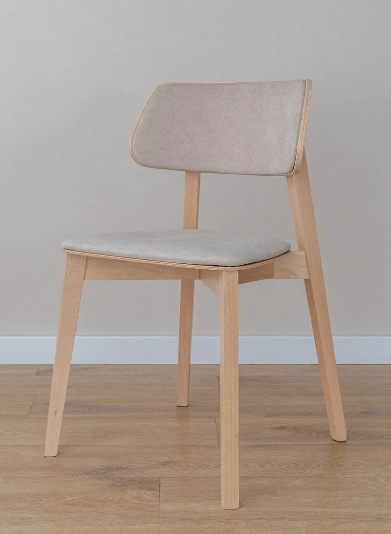 Esszimmerstuhl aus Massivholz | Minimalistischer Polsterstuhl Como