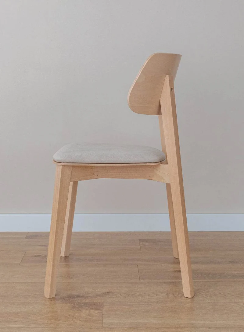 Esszimmerstuhl aus Massivholz | Minimalistischer Polsterstuhl Como