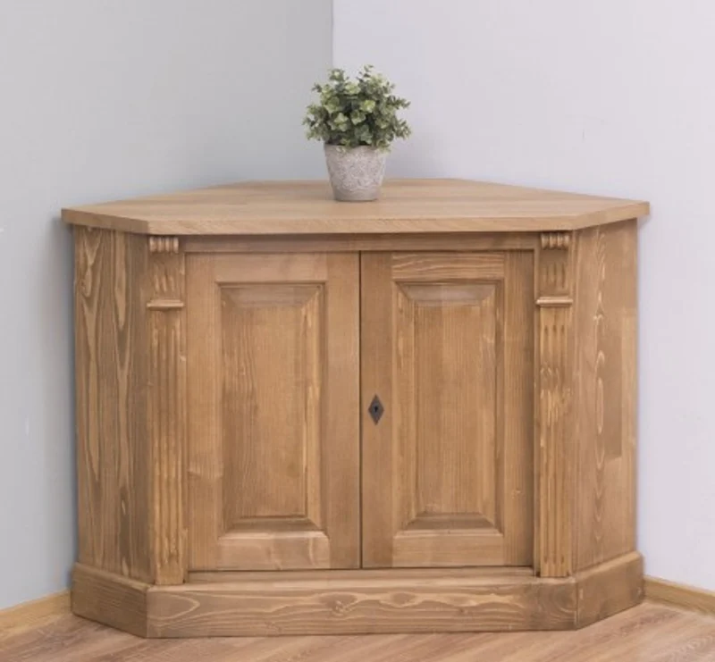 Casa Padrino Sideboard im Landhausstil mit 2 Türen und Eichenholzplatte, 110 x 52 x 78 cm