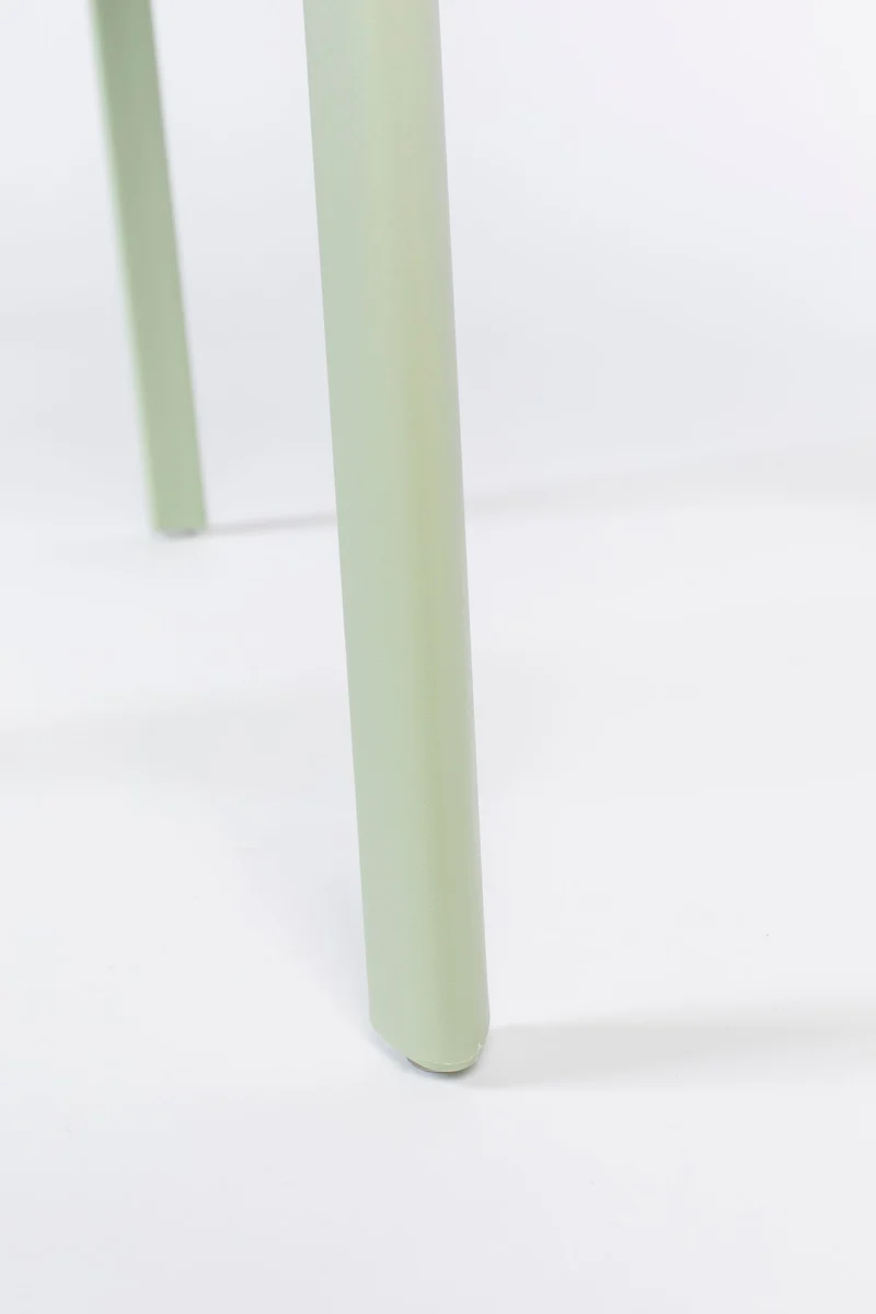 Esszimmerstuhl Clive im 4er-Set, Hellgrün aus Kunststoff, stapelbar